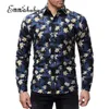 Neue Männer Langarm Hemd Button Up Business Arbeit Smart Formale Kleid Tops Männlich Luxus Stilvolle Floral Slim Fit Kleid hemd