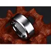 VNOX klassieke 100% wolfraamcarbide ring voor mannen bruiloft sieraden geen roest dropshipping T190624