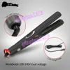Ceramic Infrared Ionic Hair Straightener 3D Far Infrared Negative Ion Function Rubberized Straightener Dual Voltage Led 450F Mch Heater New