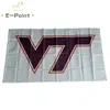 NCAA Virginia Tech Hokies Drapeau 3 * 5 pieds (90 cm * 150 cm) Drapeaux en polyester Décoration de bannière volant drapeau de jardin de maison Cadeaux de fête