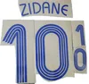 2021 Benzema Font Zidane 96 98 02 06 18 Nomi di calcio di stampa retrò Henry Pogba Player039s Stamping adesivi di calcio Lettera di calcio4534768