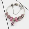 Hurtownia Murano Szkło Urok Bransoletki Koralik Boże Narodzenie CZ Crystal Charms Dangle for Women Oryginalny DIY Jewelry Style Fit Pandora