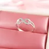 Jiayiqi 925 Sterling Zilveren Ringen Wit Kleur Inlay Cubic Zirconia European Originele Mode Ring Dames Huwelijksverjaardag Gift