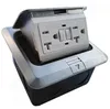 Boîte de sol en aluminium US GFCI, boîte de comptoir 15A/20A, prise électrique, chargeur USB, doré, argent disponible