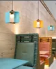 Nordic Solid Wood Restaurant Kandelier Lighting LED Lights Creative Cafe Lampplampan Enkel konst Enkelt huvudlampa Gratis frakt