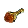 Newst Good Quality Hand Pipe Thick Glass Pipes Beautiful Pink Lines Glass Pipes Heavy Spoon Glass Pipe Bubblers