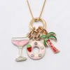 Summer Style Kids Charming Pendant Long Chain Necklace Child Girls Party Gift Jewelry Chain Necklace Accessories