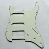 DIY guitarra elétrica acessórios retro escudo branco verde menta único duplo milf painel de guitarra com parafusos