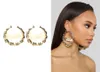 Customizable Customize Name Earrings Bamboo Style Custom Hoop Earrings With Statement Words J190721