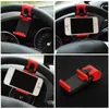 Bilhållare Mini Air Vent Ratt Clip Mount Mobiltelefon Mobil bilhållare Universal för iPhone Huawei Xiaomi Bracket Stativ