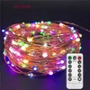 LED Lichtslingers Twnikle Kerstverlichting Waterdicht 8 Modes 50Led 100 Led USB Plug in Koperdraad Firefly Holiday Lights strip