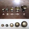 Antiker Messing-Vintage-Bronze-Rundmöbel-Schmuck-Truhe-Box-Kabinett-Schrank-Kommode-Schublade-Tür-Fenster-Griff-Zugknopf