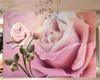 Carta da parati 3d Soggiorno Bella fantasia Romantica rosa Matrimonio Camera Soggiorno Sfondo muro Carta da parati murale in seta