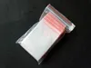 100 개/갑 작은 지퍼 잠금 비닐 봉투 Reclosable 투명 가방 신발 가방 진공 보관 가방 폴리 투명 가방 두께 0.05mm