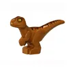 بطول 2 سم جوراسي جوراسي ديناصور مجموعة البناء بلبلة شخصية Inoraptor Trex World Small Dino Brick305T8064900