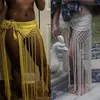 10 gehaakte rok / cover-up- festival boho rok Gypsy, handgemaakte haak Tassel strand rok, met lange pony