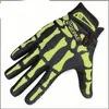 Mens Designer Biker Racing Gloves Summer Winter Five Fingers Gloves Finger Protected Skull Printed Breatble Gloves2984