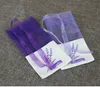 Фиолетовый хлопковый пакетик из органзы с лавандой, сумка-саше «сделай сам», сушеный цветок, сладкий бурса, шкаф, устойчивый к плесени, подарочная сумка lin45775976488