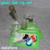 Mini Glass Bongs Double Recycler Bong Vortex Water Pipe Glasleidingen Oliereiljes Hoofddienst Rig met Quartz Banger