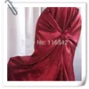 Housse de chaise universelle en Satin bordeaux 100 pièces, housse de chaise à nouer au dos en Satin pour la décoration de mariage livraison gratuite