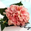 파티는 결혼식 중앙 장식품 홈 꽃 RRA2390에 대한 인공 수국 꽃 머리 47cm 가짜 실크 싱글 리얼 터치 수국 공급