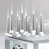 Nieuwste kroonluchter licht modern 85-265v 5 kleuren beschikbaar Meteor douche plafond decoratieve licht restaurant kroonluchter lamp