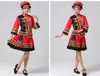 Klassieke traditionele etnische kostuums voor vrouwen Miao Hmong kleding Chinese folk dansstadium dragen vintage patroon kleding