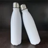 500ml Sublimation leere Getränkeflasche Sport-Edelstahl-Wasser Trinkflasche Insulated Vakuumflasche für Kinder Schule A07