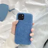 Kış Sıcak Kürklü Telefon Kılıfı iPhone 11 11 Pro Max XR X XS Max 7 8 Artı Şeker Renk saç Yumuşak TPU Koruma Arka Kapak Coque