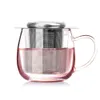 with 2 Handles Tea Infusers Basket Reusable Fine Mesh Tea Strainer Lid Tea and Coffee Filters Stainless Steel7631766