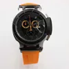 Titta på kvarts T-Race Chronograph Black Dial Rubber Silicone Belt T RACE Folding Clasp Watches Mens Sports Armtwatche2872