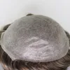 MEN039S Pruik transparen Human Hair Zwitserse kant voortoepie voor mannen 8x10 inch Haar stukken Haarsysteem mannelijk WIG9446680