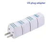 Universal Travel Adapter EU US AU till UK AC Travel Power Plug Charger Adapter Converter 250V 10A Socket Converter White2438017