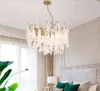 Französische Licht Luxus Pendelleuchte Ast Villen Wohnzimmer Restaurant Kronleuchter Vollkupfer LED Kristall Kronleuchter MYY