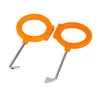 12-teiliges Auto-Audio-Demontagewerkzeug, Auto-Audio-Entfernungs- und Installationswerkzeug, Hebelwerkzeug – Orange + Silber