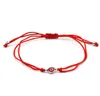 Lucky Kabalh Red String Hamsa Bransoletki Niebieski Turecki Zły Eye Charms Kobiety Handmade Fatima Przyjaźń Biżuteria