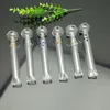 Glass Pipes Smoking Manufacture Hand-blown hookah New Hot Selling Colored Dotted Glass Flat Mouth Pipe
