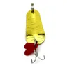 50PCS Fiske Sked Lure 5cm 8.3g 6 # Hooks Spinner Tackle Hard Bait Fiske Lures Trolling One Hooks Gratis frakt