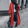 Fashion Women Solid Winter Wool Cardigan Solid Bat Jacket Sweater Loose Long Thick Coats Oversize Casual Overcoat Tops