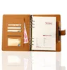 Classic Germany Notebook Business Supply Advanced Leather Cover Agenda Handmade T-notebook Periodical Logo Diary Office Notepad 4pcs