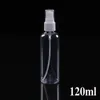 Wholesale Empty 120ml Clear PET Perfume Plastic Pump Spray Bottle 4OZ Sprayer Container With White Cap