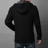 Männer Jacken Winter Männer Strickjacke Mode Herren Wolle Samt Futter Zip Cardigan Hohe Qualität Dicke Feste Farbe Warme Kapuzenpullover Outwear