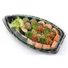 Japanische boot stil klar kunststoff sushi zum mitnehmen box lebensmittel verpackung box geschirr behälter versandkostenfrei qw9082