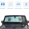 Parasol para parabrisas delantero, parasol para bloquear el sol para Jeep Wrangler TJ JK 1997-2017, accesorios interiores para automóviles