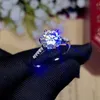 CoLife Jewelry Anello in Moissanite da 1 ct 2 ct 3 ct per fidanzamento Anello in argento Moissanite di grado D colore VVS1 Anello nuziale classico
