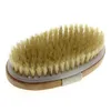 Wholesale-Wood Wooden Body Brush Massager Bath Shower Back Spa Scrubber