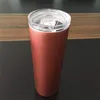 Edelstahl-Vakuumbecher, 590 ml, dünner Bier-Kaffeebecher mit Deckel, dünner Becher, vakuumisolierter gerader Becher