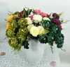 6pcs 인공 Pericallis Hybrida B. Nord Flower Branch for Plant Wall Wedding Archway 천장 주택 Hotal Office Bar Decorative