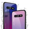 Gehärtete Glashüllen für Samsung Galaxy A70 Hülle A50 A30 A20E A20 A10 M30 M20 M10 A750 Rückseite Farbverlauf Bumper für A9Pro