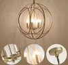 Amerikaanse vintage ronde hanglampen dineren kamer slaapkamer foyer gouden hanger verlichting retro kroonluchters led-verlichting armaturen myy